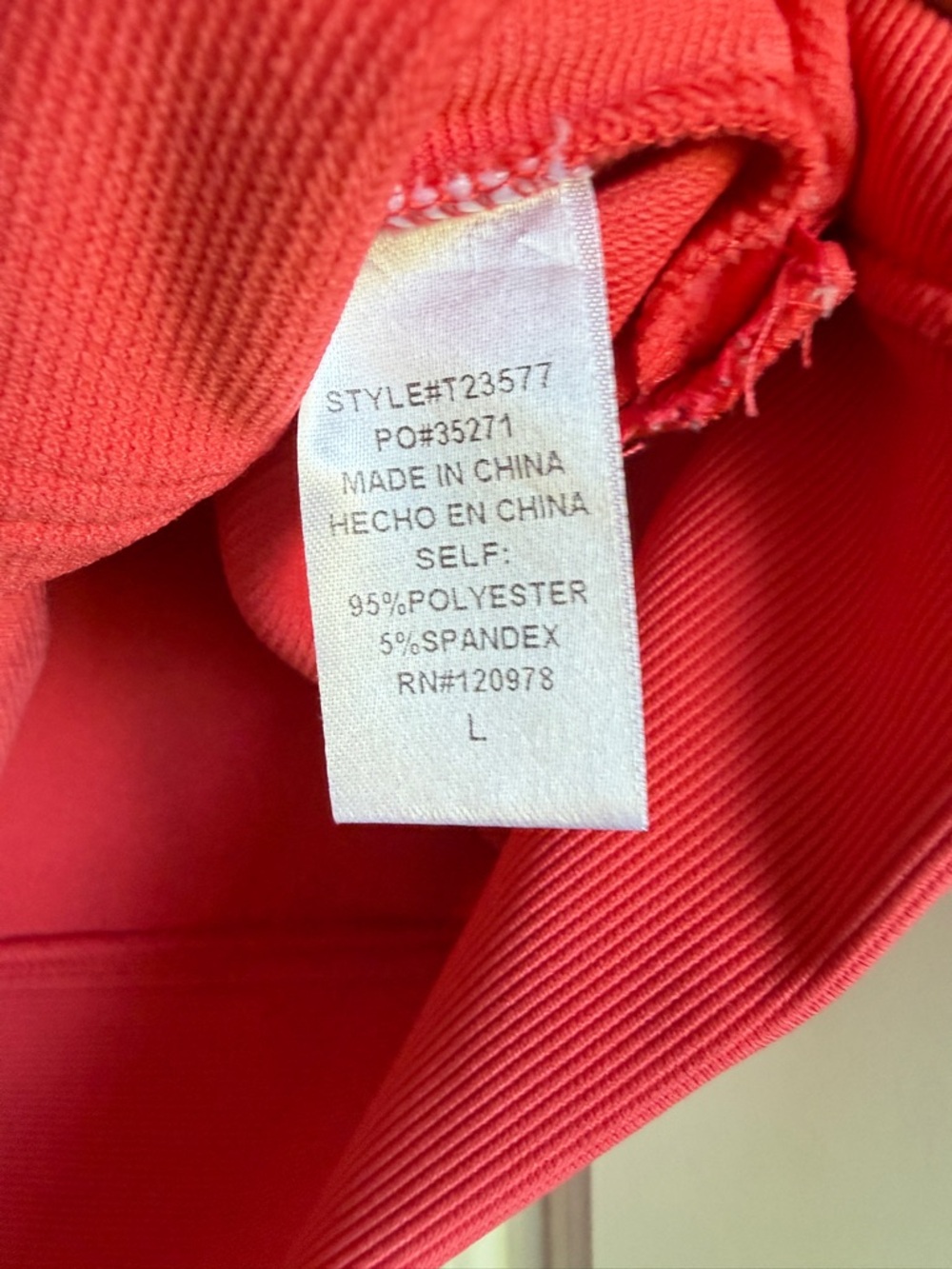 Entro Watermelon Half Zip Funnel Neck Sleeveless Pullover - Picture 7 of 8